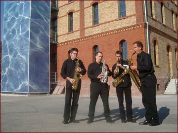  Saxofonia-Quartett beseelt das Gebäude 