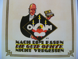 Ophyr-Speisekarte von 1921? Ophyr-Speisekarte von 1921?